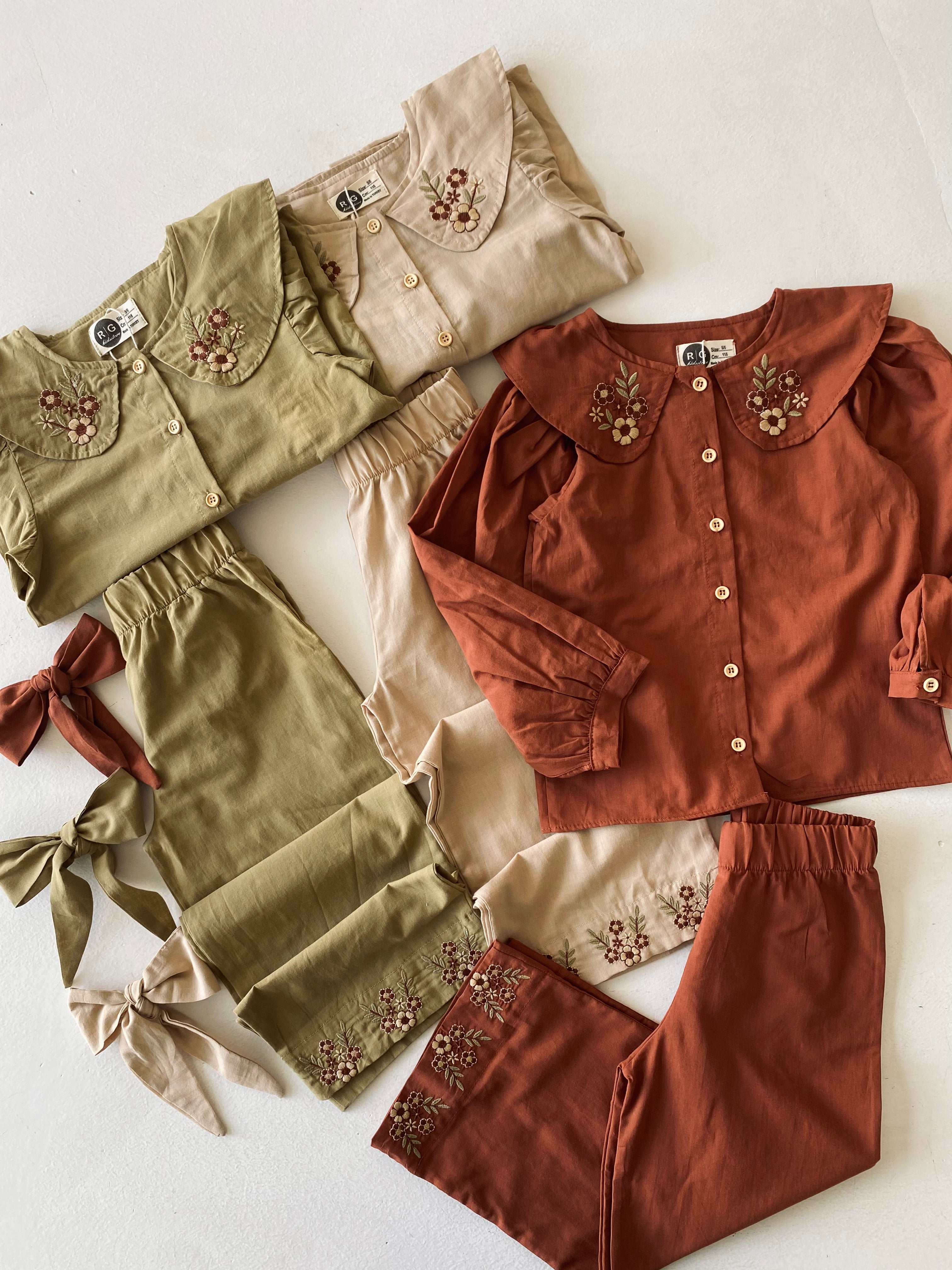 Girls' 3-Piece Linen Set - Soft & Breathable Summer Outfit for Toddlers - Perfect for Beach, Playdates & Family Photos
