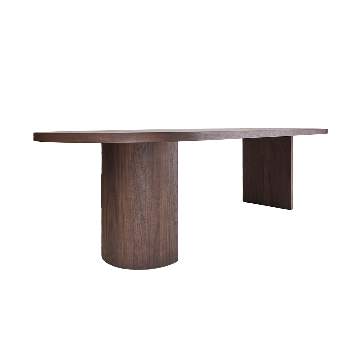Stylish Desert Moon Oval Dining Table - Modern Wooden Kitchen Table for 6 - Perfect for Family Dinners & Entertaining Guests