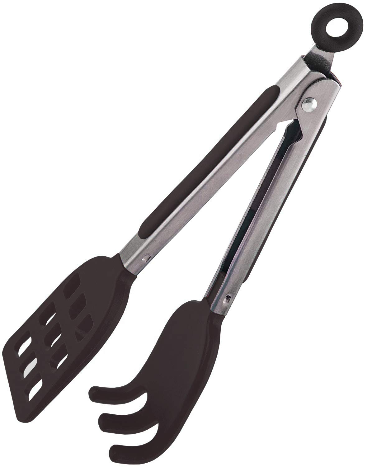 Non-Slip Mini Easy-Grip Waffle Tongs with Ergonomic Handle - Perfect for Breakfast, Pancakes, and Waffles - Black Kitchen Utensil for Safe Serving and Cooking