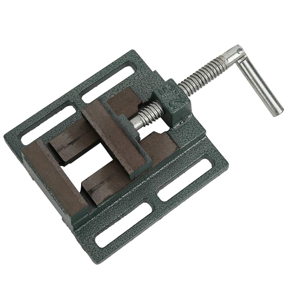 Heavy Duty Cast Iron Lockdown Vise for Drill Press & Milling Machine - Precision Workholding Tool for Metalworking, Woodworking & DIY Projects