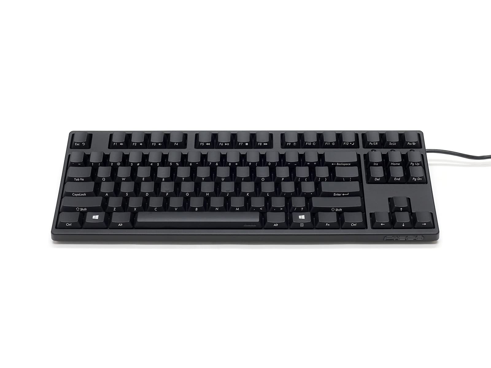 FILCO Stingray TKL Ninja Mechanical Gaming Keyboard - Cherry MX Low Profile Red Switches - Compact Tenkeyless Design for PC & Mac - Perfect for Esports, Typing & Office Work