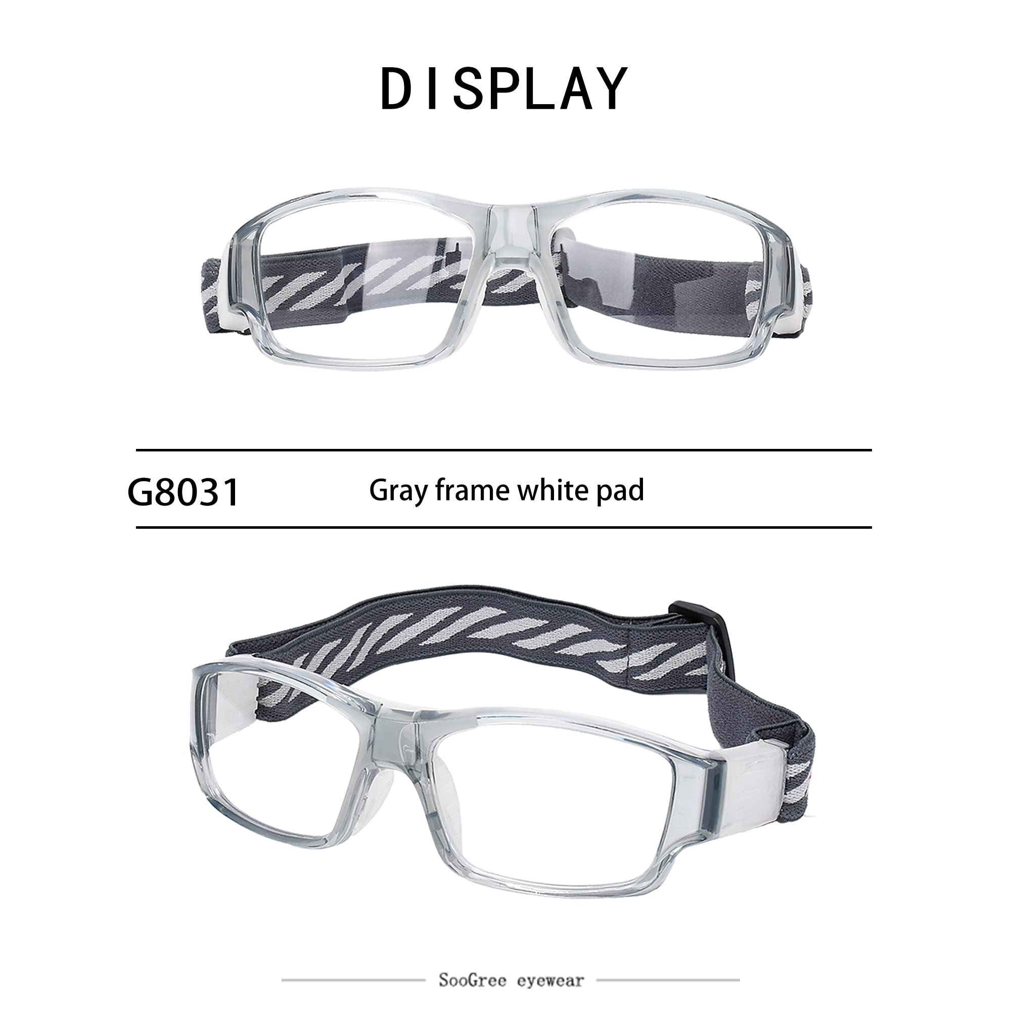 Best Sports Glasses for Adults - Protective Eyewear for Running, Basketball & Football with Shock Absorption & Adjustable Strap - Perfect for Outdoor Activities, Training & Competitive Sports