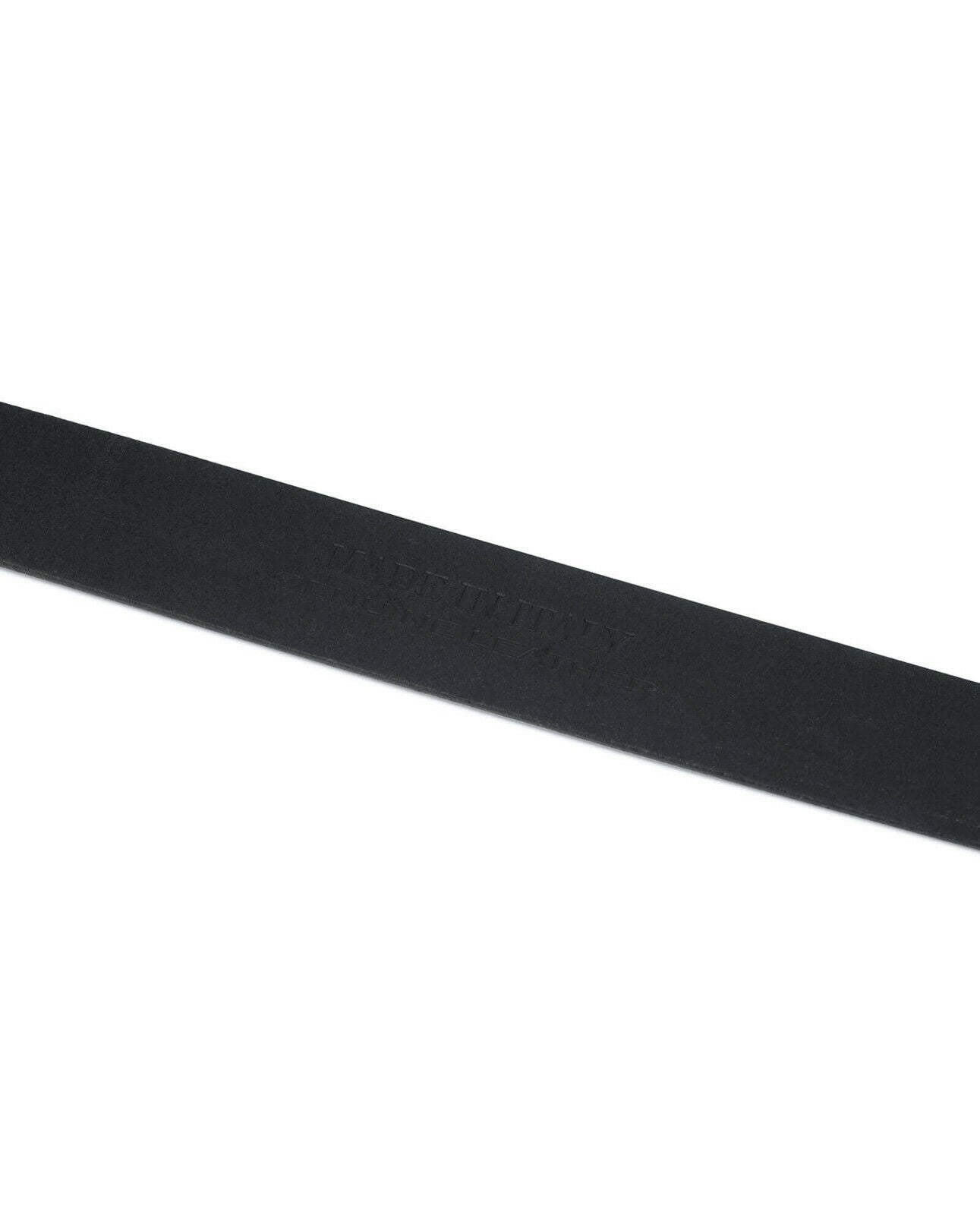 Authentic Black Real Leather Belt Strap Replacement for Louis Vuitton Buckle - 35mm Width - Durable Men's Fashion Accessory for Casual & Formal Wear