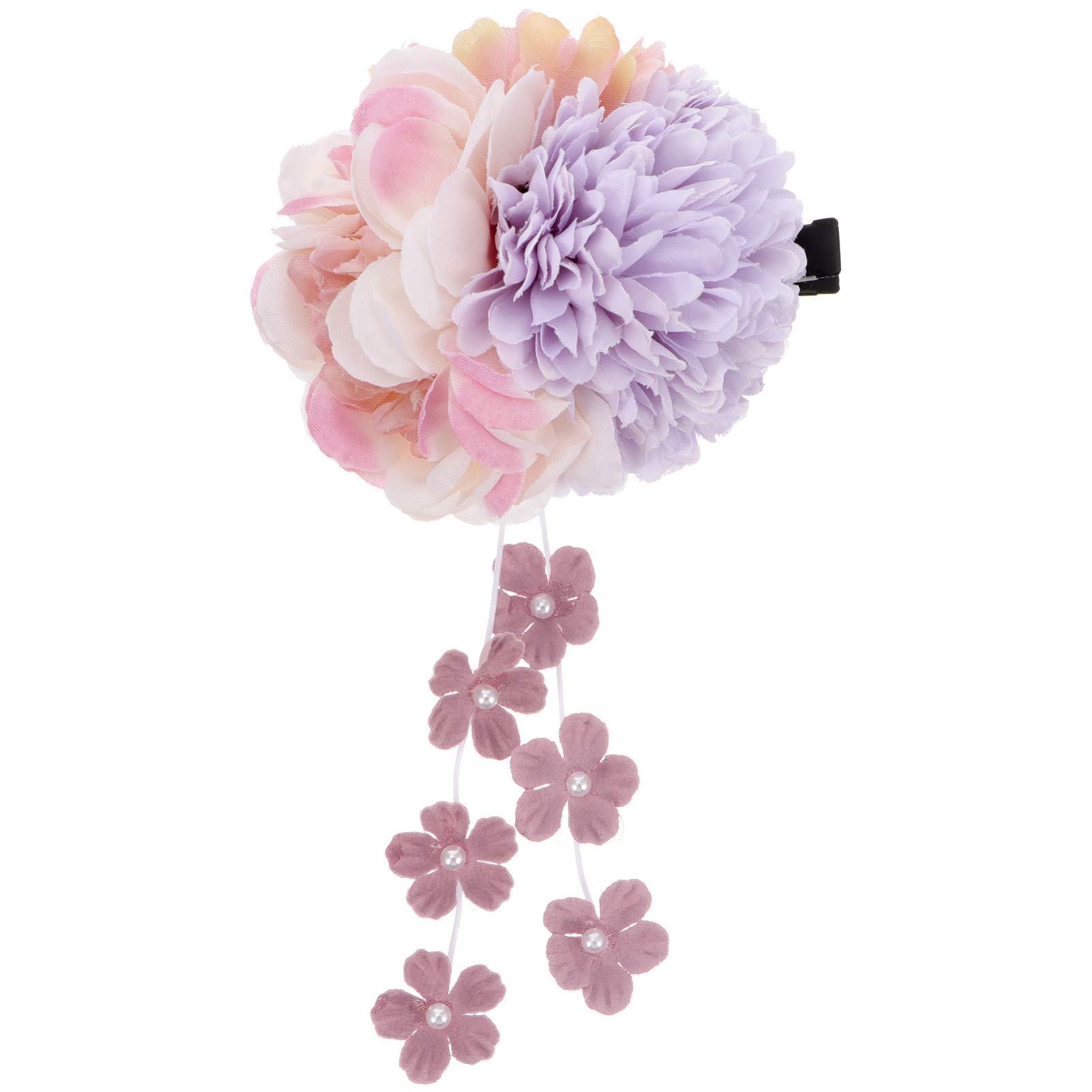 Elegant Purple Pearl Hair Clips with Long Tassel - Vintage Kanzashi Hairpin for Hanfu, Cosplay & Traditional Chinese Costume Accessories - Perfect for Weddings, Tea Parties and Cultural Events