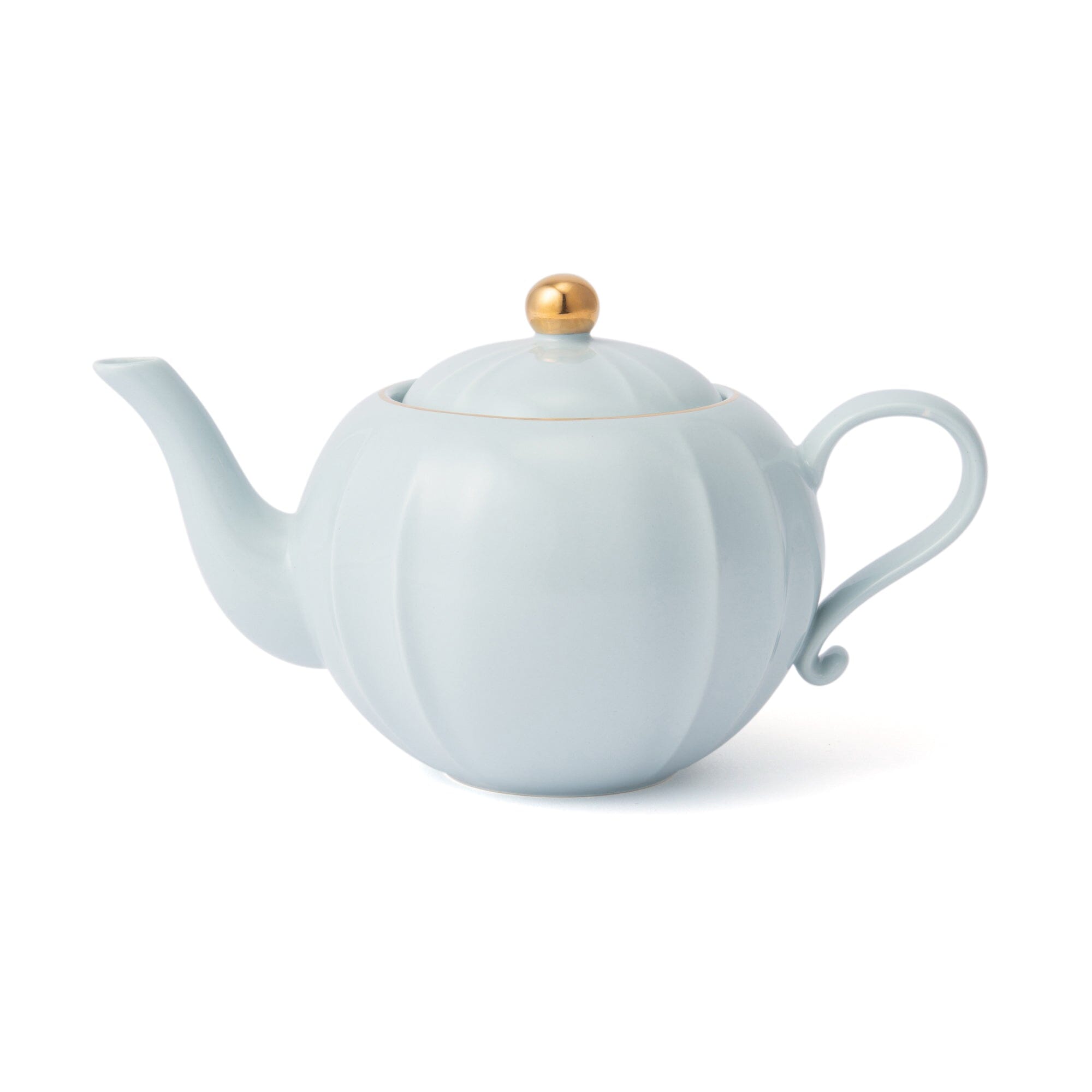 Blue Floral Teapot - Elegant Ceramic Tea Pot with Flower Motif for Afternoon Tea & Home Decor