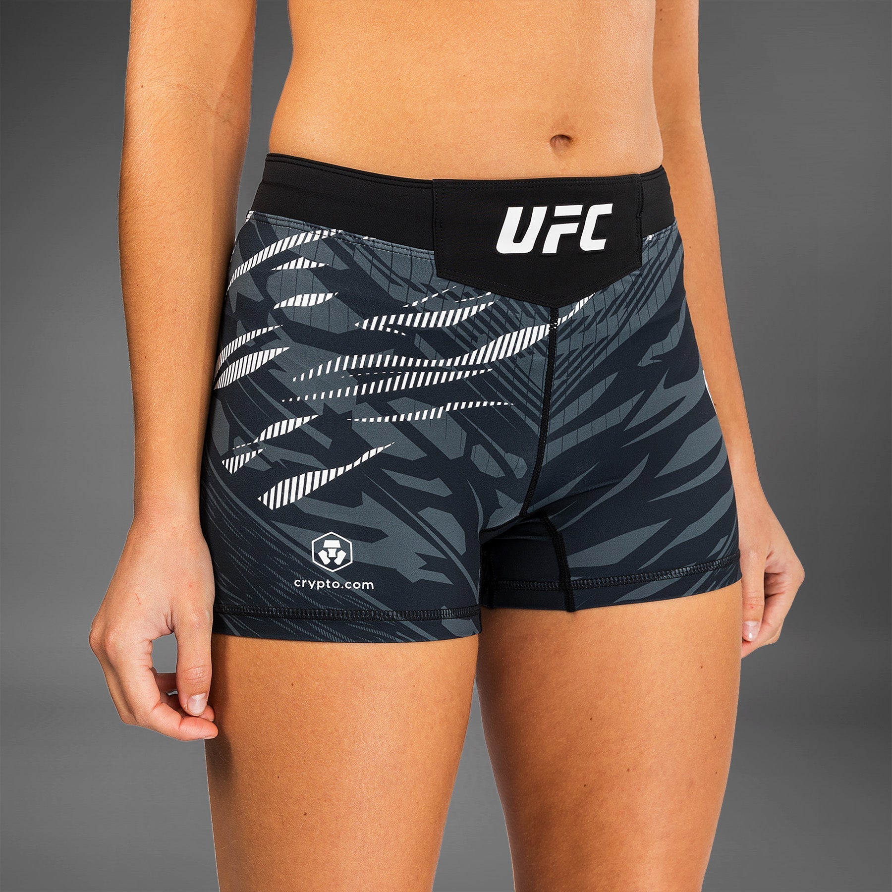 Venum UFC Fusion Authentic Women's Vale Tudo Fight Shorts - Black MMA Training Shorts for BJJ, Muay Thai & Combat Sports