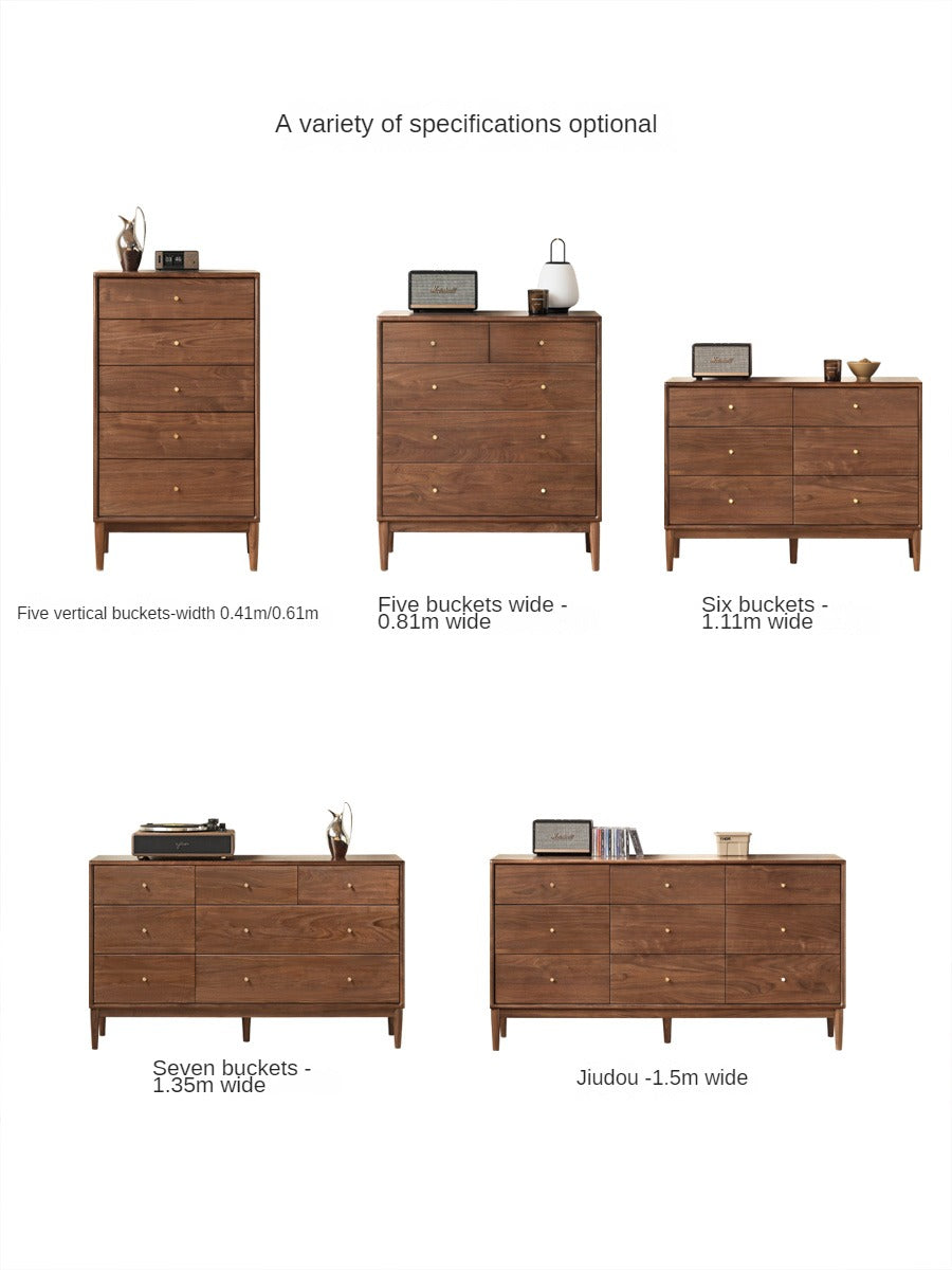 Solid Black Walnut & Oak Wood Drawer - Modern Porch Cabinet for Outdoor Storage & Entryway Organization | Perfect for Patio, Deck, and Garden Decor