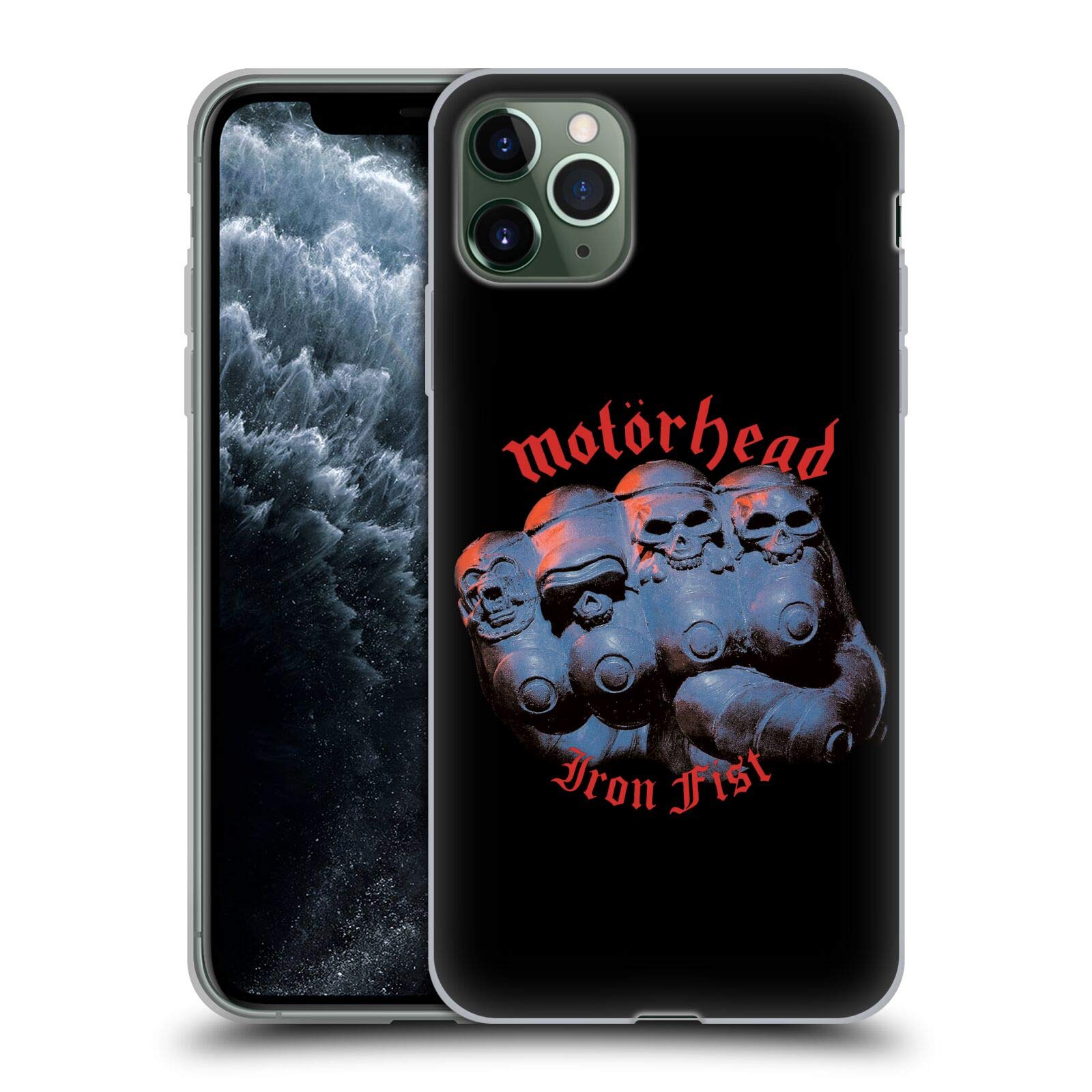 Officially Licensed Motorhead Iron Fist Album Cover Soft Gel Case for Apple iPhone 11 Pro Max - Rock Music Inspired Protective Phone Cover for Concerts, Gifts & Everyday Use