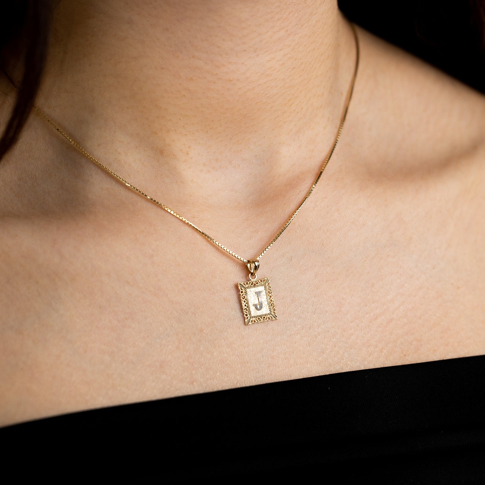 Gold Letter G Filigree Pendant Necklace - Elegant Initial Jewelry for Women | Perfect for Gifts, Birthdays & Everyday Wear