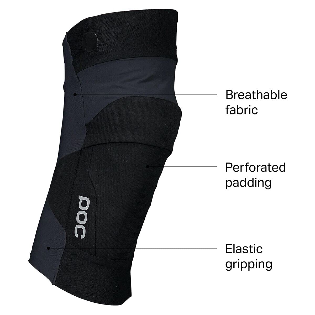 POC Oseus VPD Knee Pad - Black, Large Size - Protective Knee Guard for Cycling, Skateboarding & Extreme Sports