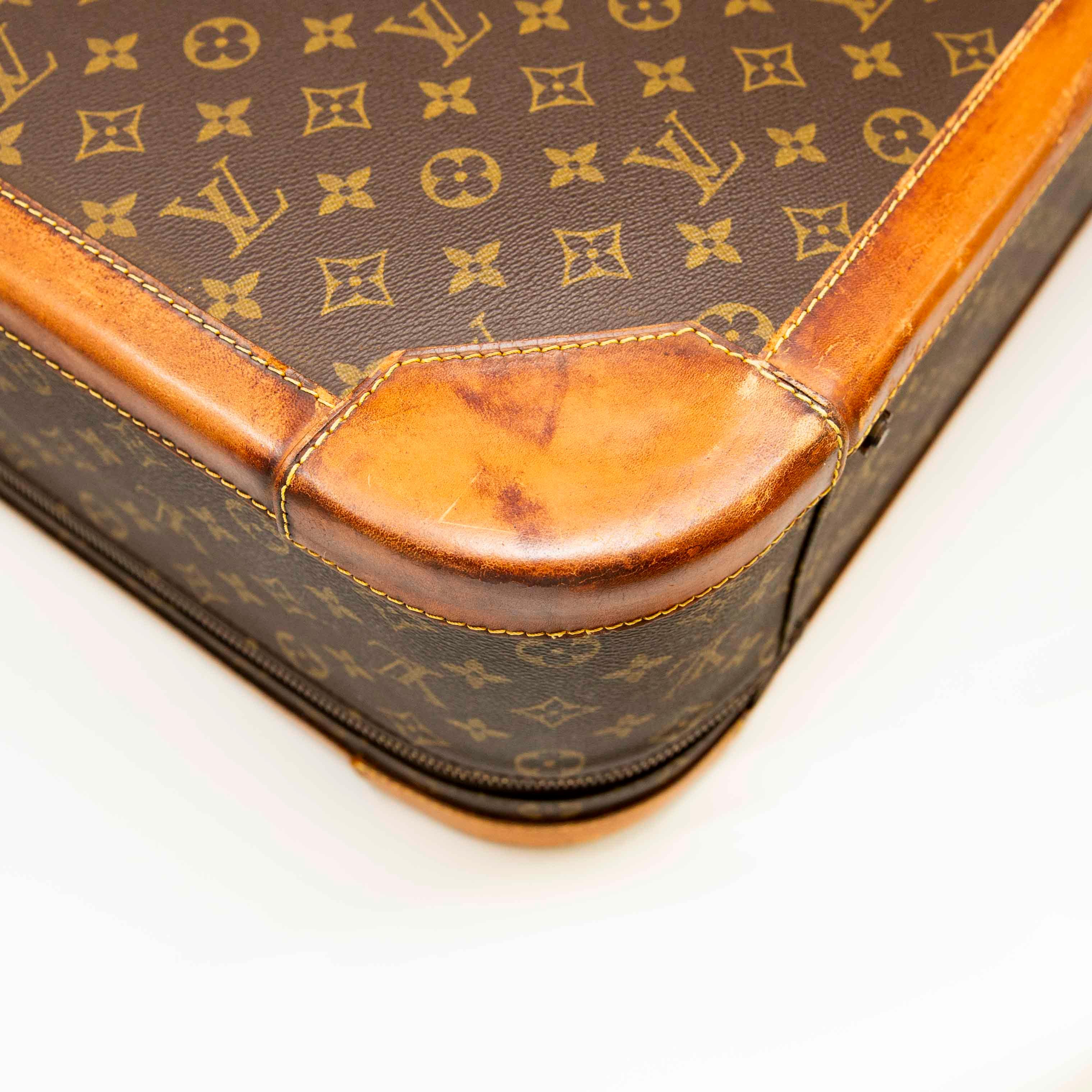 Authentic Louis Vuitton Monogram Stratos Vintage Hard Case Luggage - Luxury Travel Accessory for Business Trips & Vacations