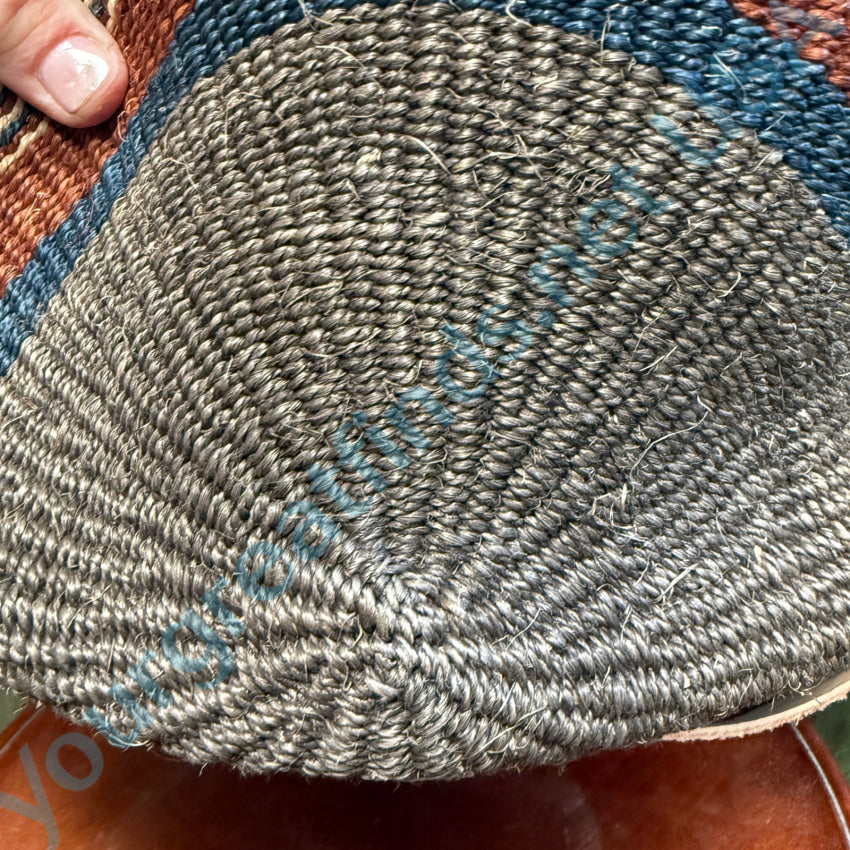 Vintage African Woven Jute Leather Market Tote Bag - Handmade Boho Purse for Women - Perfect for Shopping, Beach & Farmers Market