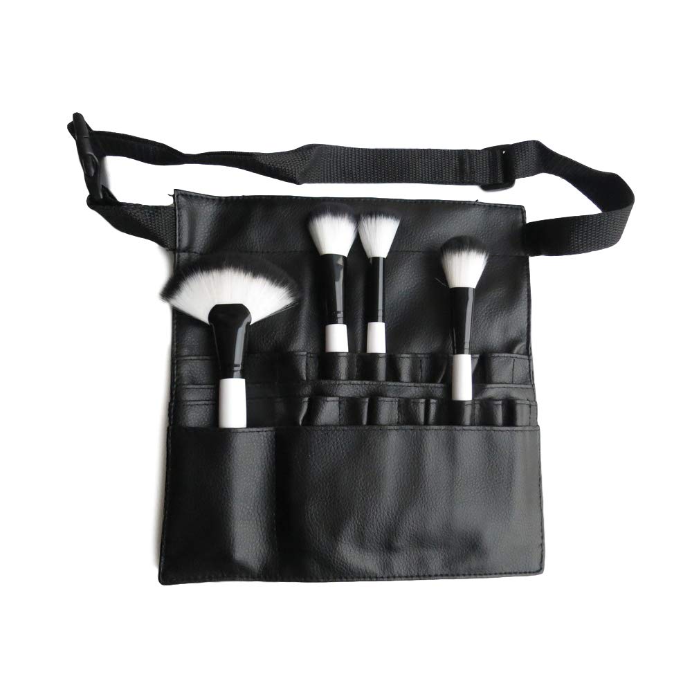 SteelFever 22-Pocket Professional Makeup Brush Organizer Bag with Adjustable Belt - Perfect for Makeup Artists, Travel & Salon Use