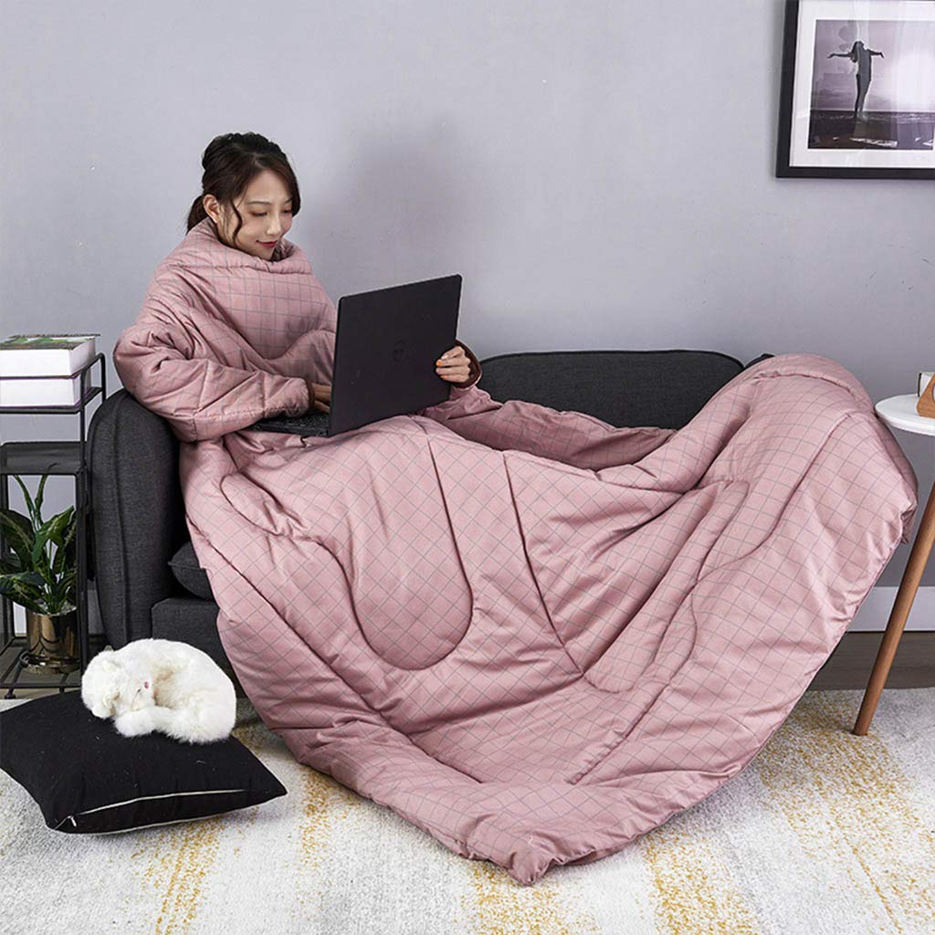 Original QIMO Wearable Blanket with Sleeves - Ultra Soft Machine Washable Throw Blanket for Adults & Teens - Cozy Winter Comforter for Couch, Bed, Movie Nights and Outdoor Camping