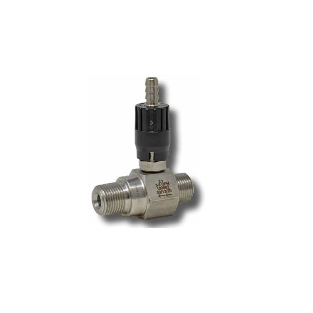 General Pump High Draw Stainless Steel Chemical Injector 5000psi - Ideal for Agricultural Spraying, Pressure Washing & Industrial Cleaning Applications