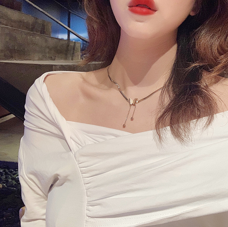 Elegant Butterfly Pendant Necklace for Women - Sterling Silver Jewelry Gift for Her - Perfect for Valentine's Day, Anniversary & Birthday