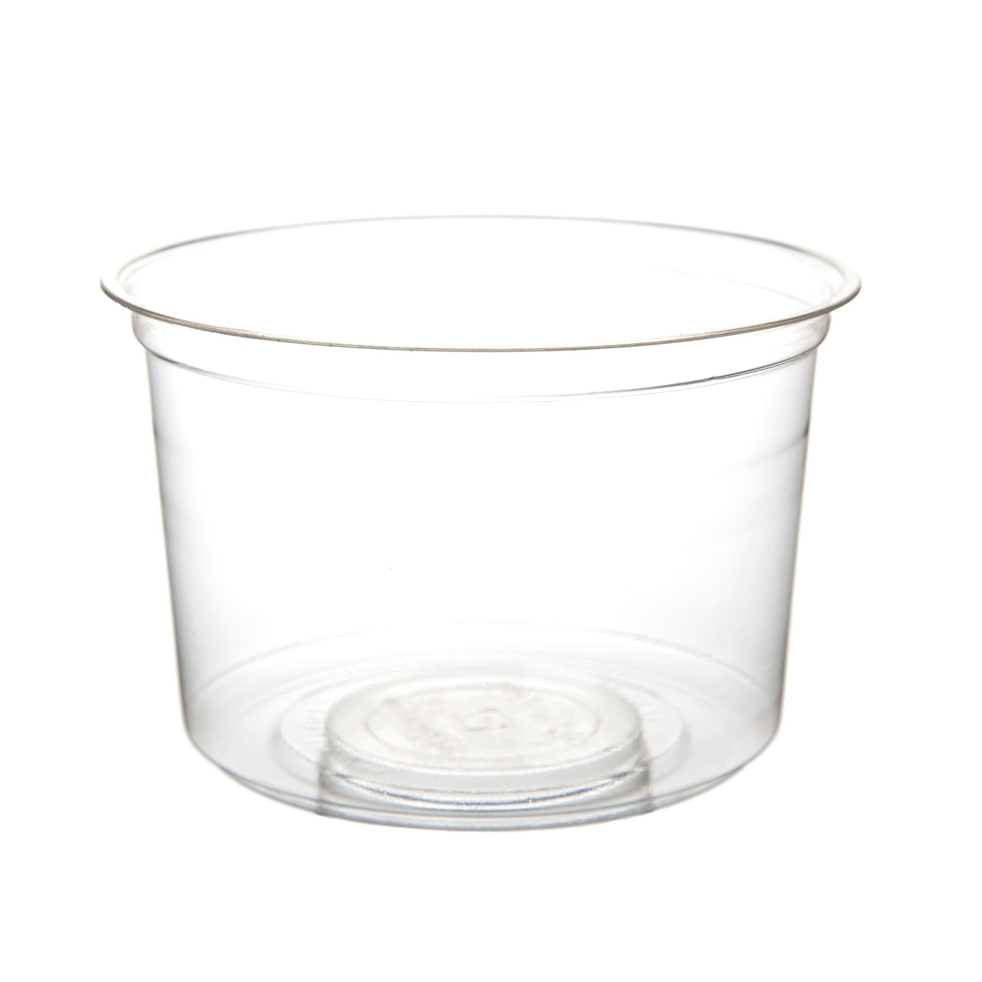 ECO-Friendly 16oz Clear Round Compostable Deli Containers - Case of 500 | PLA Plastic Meal Prep Containers | Plant-Based Renewable Material | Perfect for Food Storage, Takeout & Meal Prepping