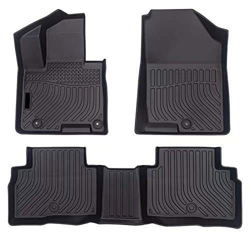 Custom Fit All-Weather TPE Floor Mats for Mini Cooper Hardtop 2 Door (2014-2021) - Black 1st & 2nd Row Full Set Car Liners - Perfect for Daily Commute, Road Trips & Winter Protection