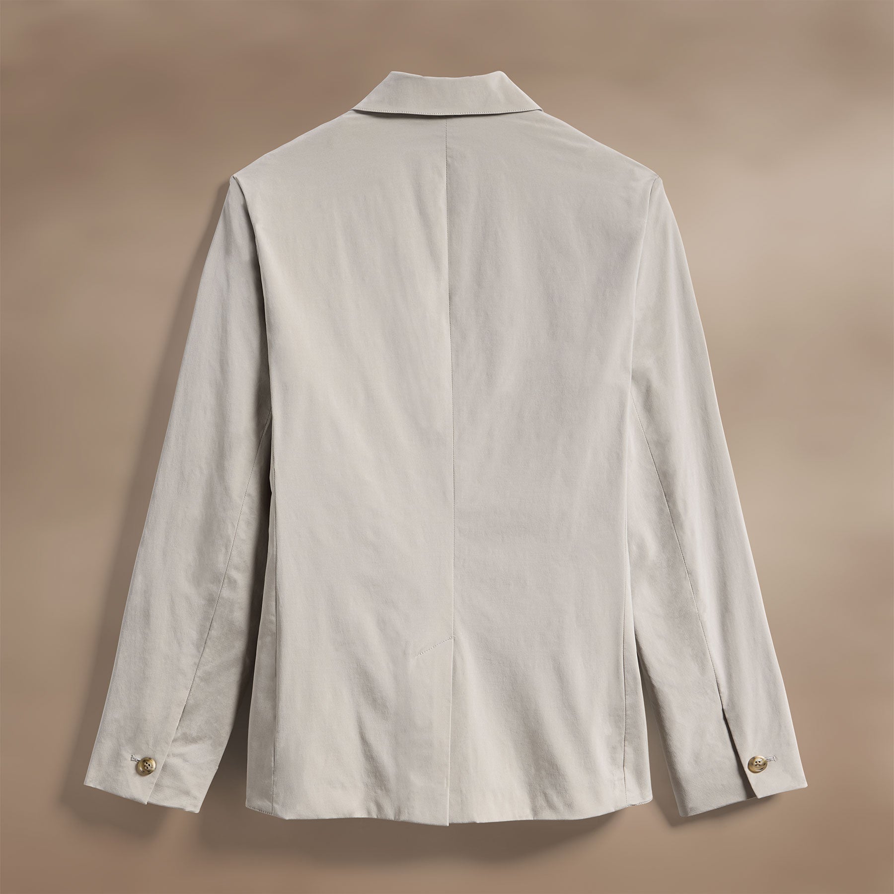 Light Tan Cotton Poplin Blazer for Women - Classic Tailored Jacket for Office, Business Meetings & Formal Events