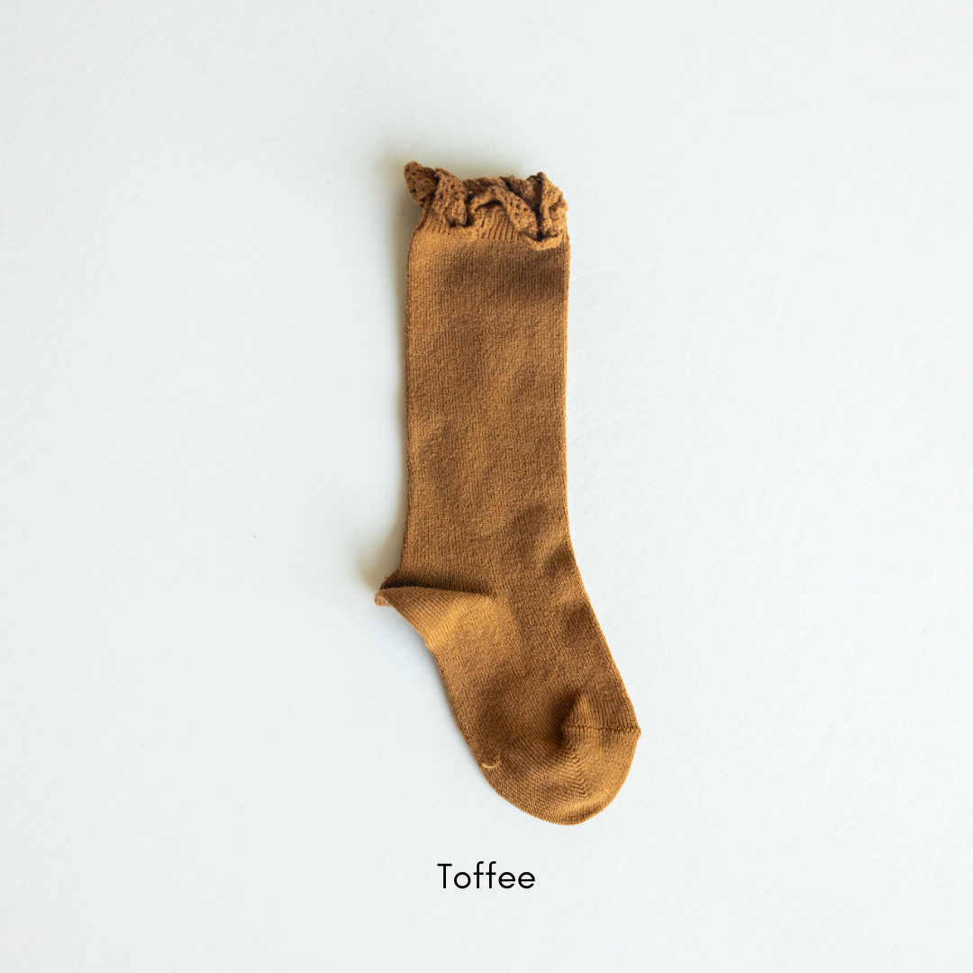 Lace Trim Knee High Socks for Women - Elegant & Comfortable Fashion Socks for Daily Wear, Outfits, and Cosplay