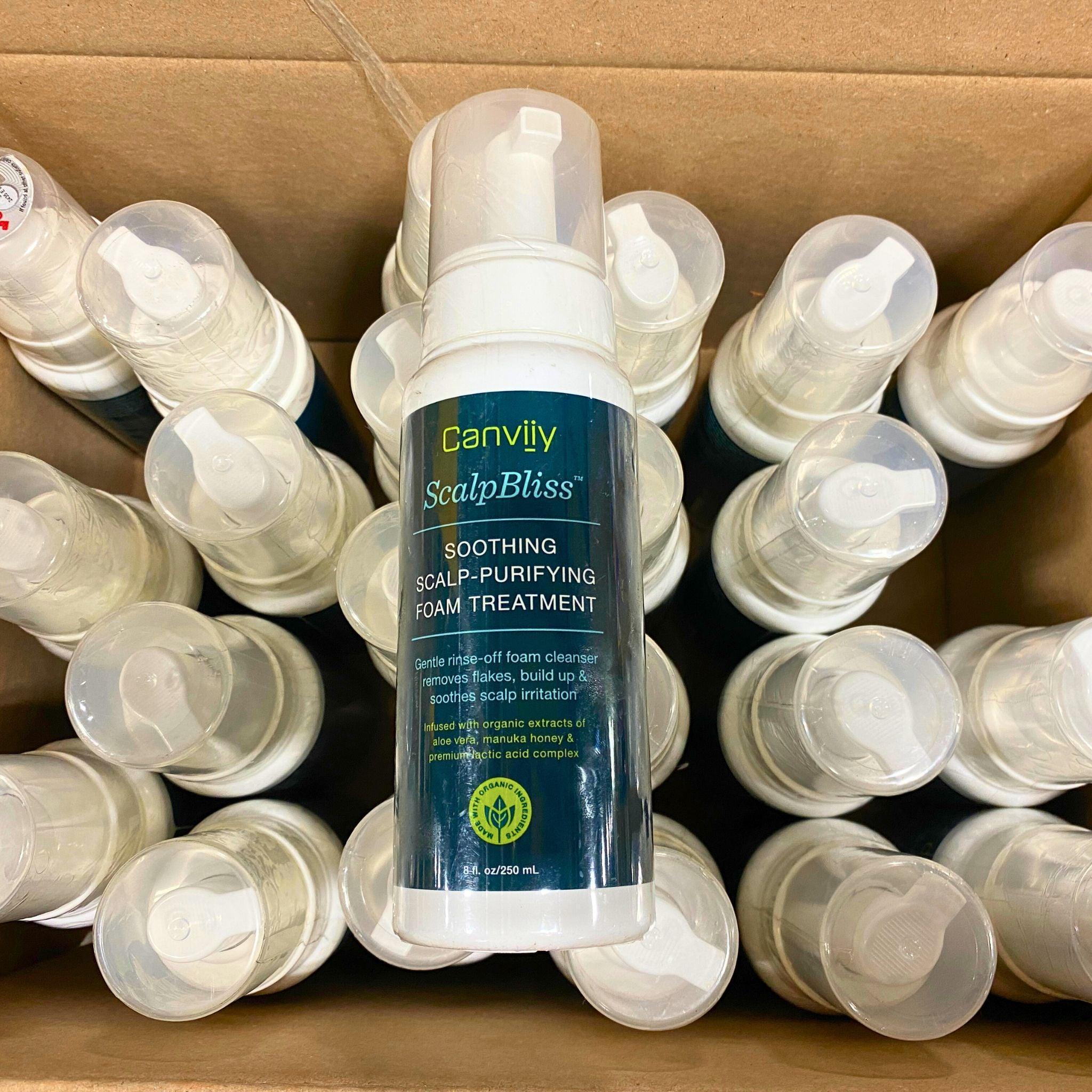 Canviiy ScalpBliss Soothing Scalp Purifying Foam Treatment - Gentle Rinse Off Hair Care for Dry, Itchy Scalp - 8oz (23-Piece Lot) - Perfect for Daily Scalp Cleansing & Dandruff Relief