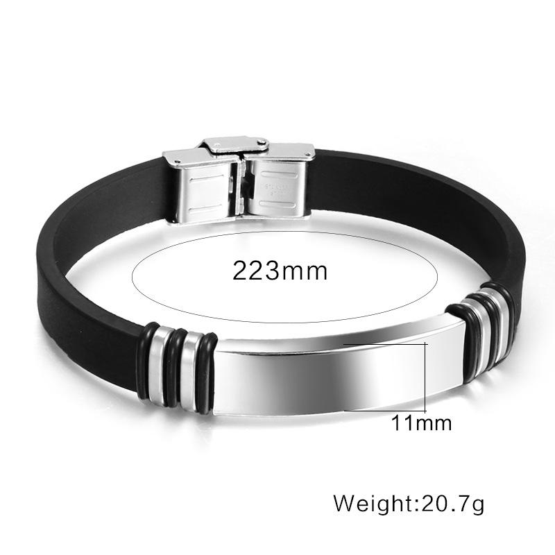 Durable Rubber Bracelet Bands for Men & Women - Adjustable Wristbands for Sports, Fitness & Casual Wear