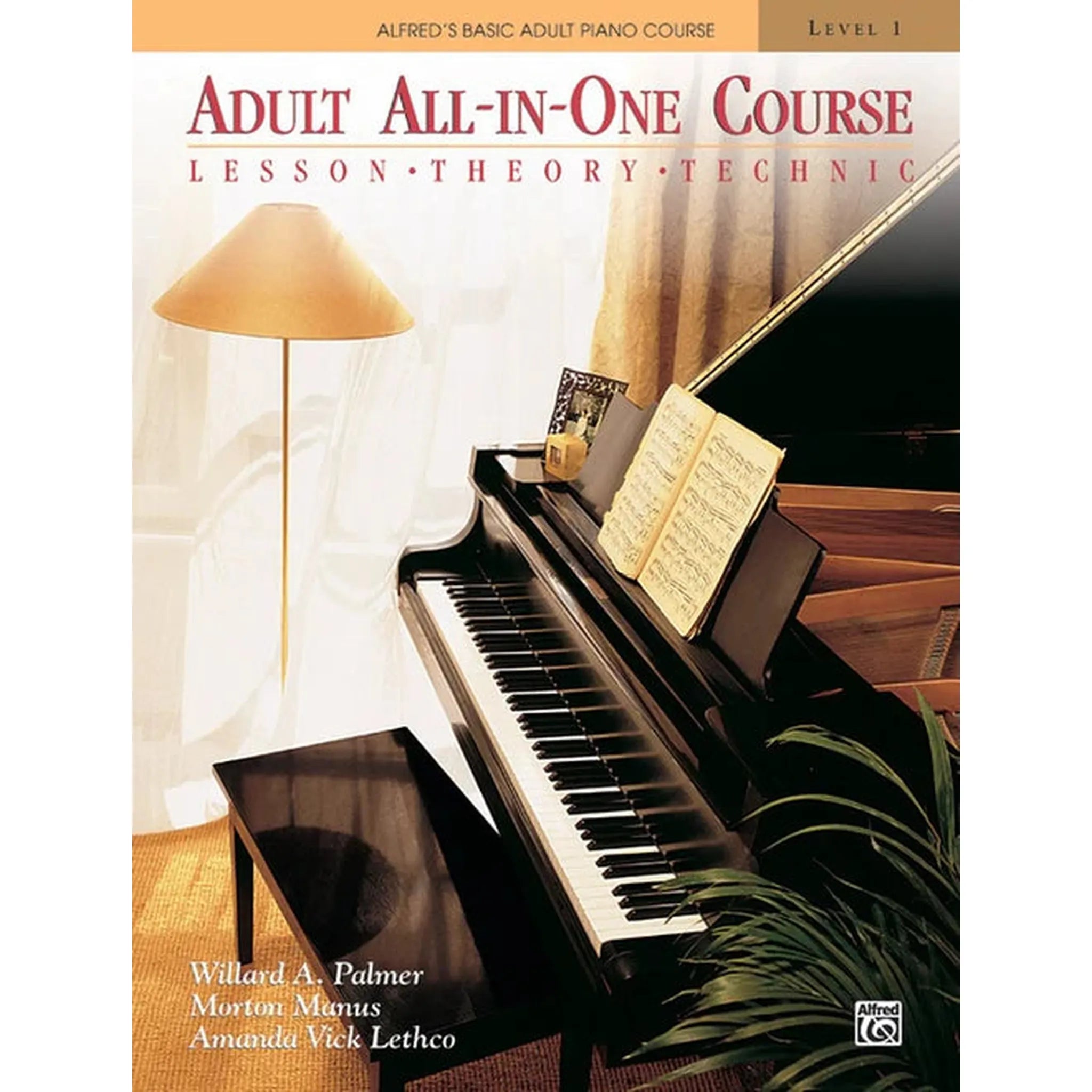Alfred's Basic Adult All-In-One Piano Course Book 1 - Learn Piano for Beginners, Comprehensive Music Lessons with Songs & Exercises - Perfect for Home Practice, Self-Study & Adult Piano Classes