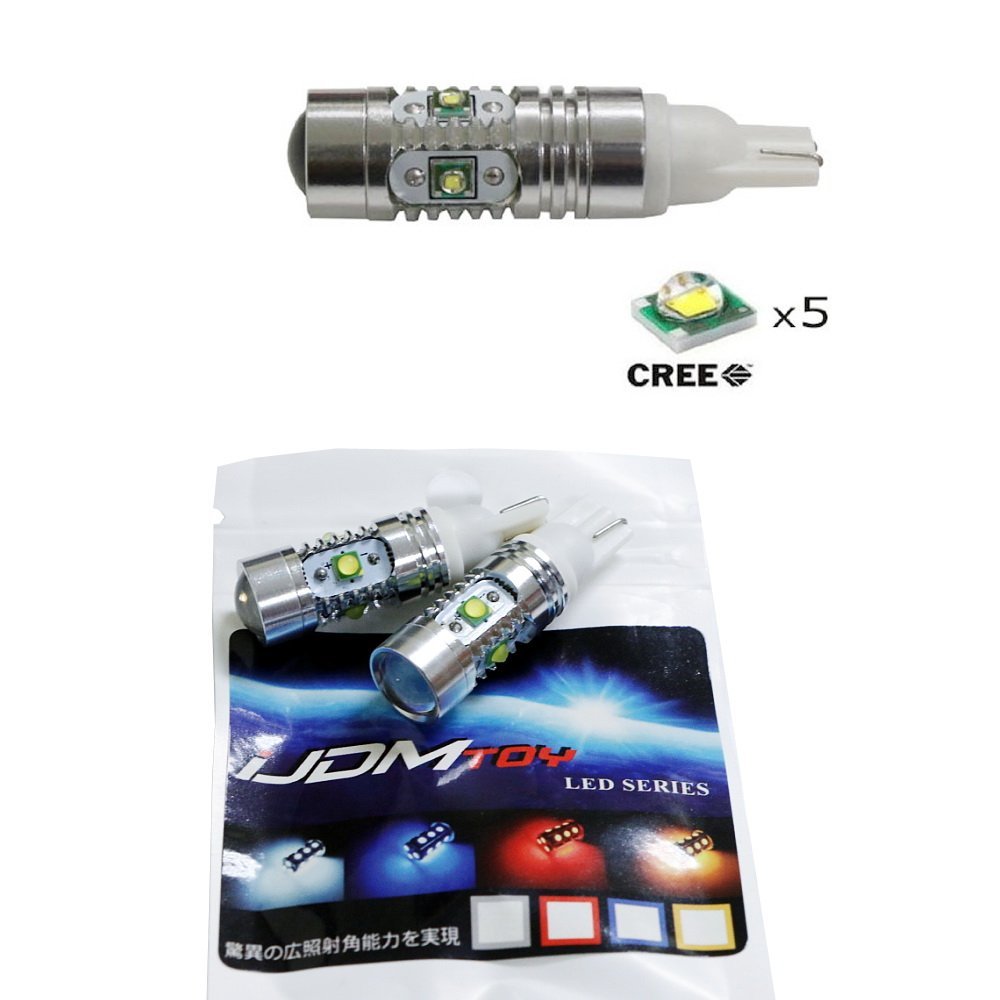 2-Pack High Power CREE XP-E T10 LED Bulbs - Super Bright 912 921 T15 Replacement for Car Backup Reverse Lights | Perfect for Night Driving & Parking Assistance
