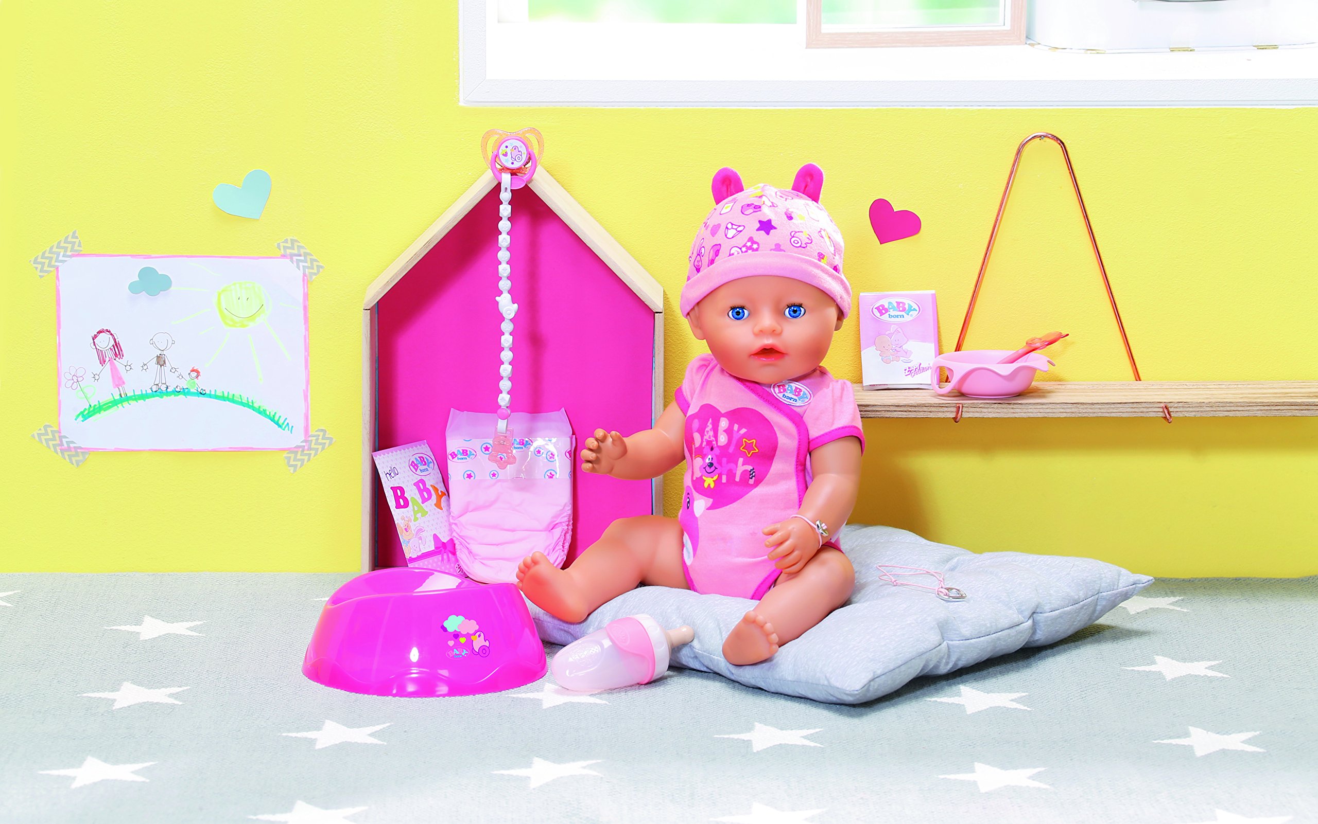 Baby Born Sister Doll - Interactive Baby Doll with Realistic Features for Kids | Perfect for Role Play, Pretend Play & Gift Giving
