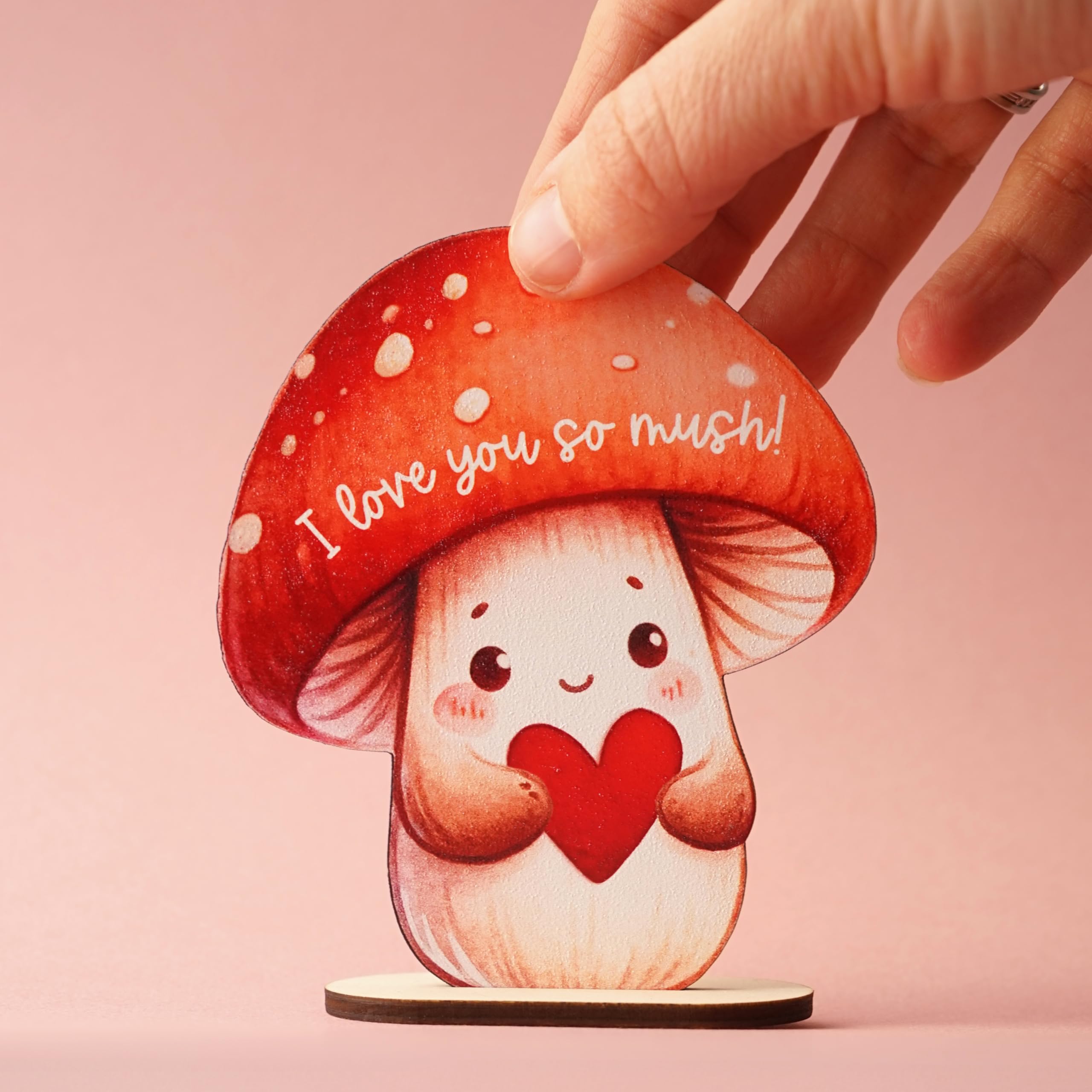Personalized Mushroom Love Ornament - Valentine's Gift for Couples