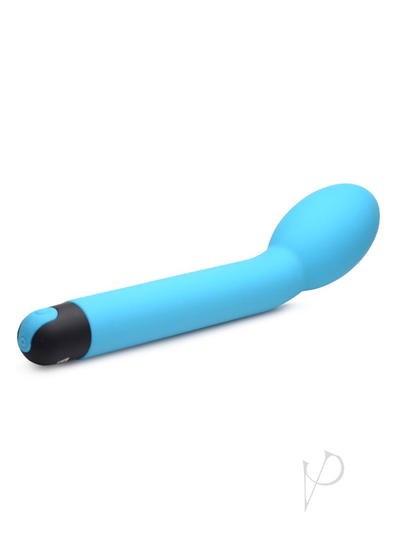 10X Rechargeable Silicone G-Spot Vibrator - Powerful Waterproof Adult Toy for Women, Blue | Perfect for Couples Play & Solo Pleasure