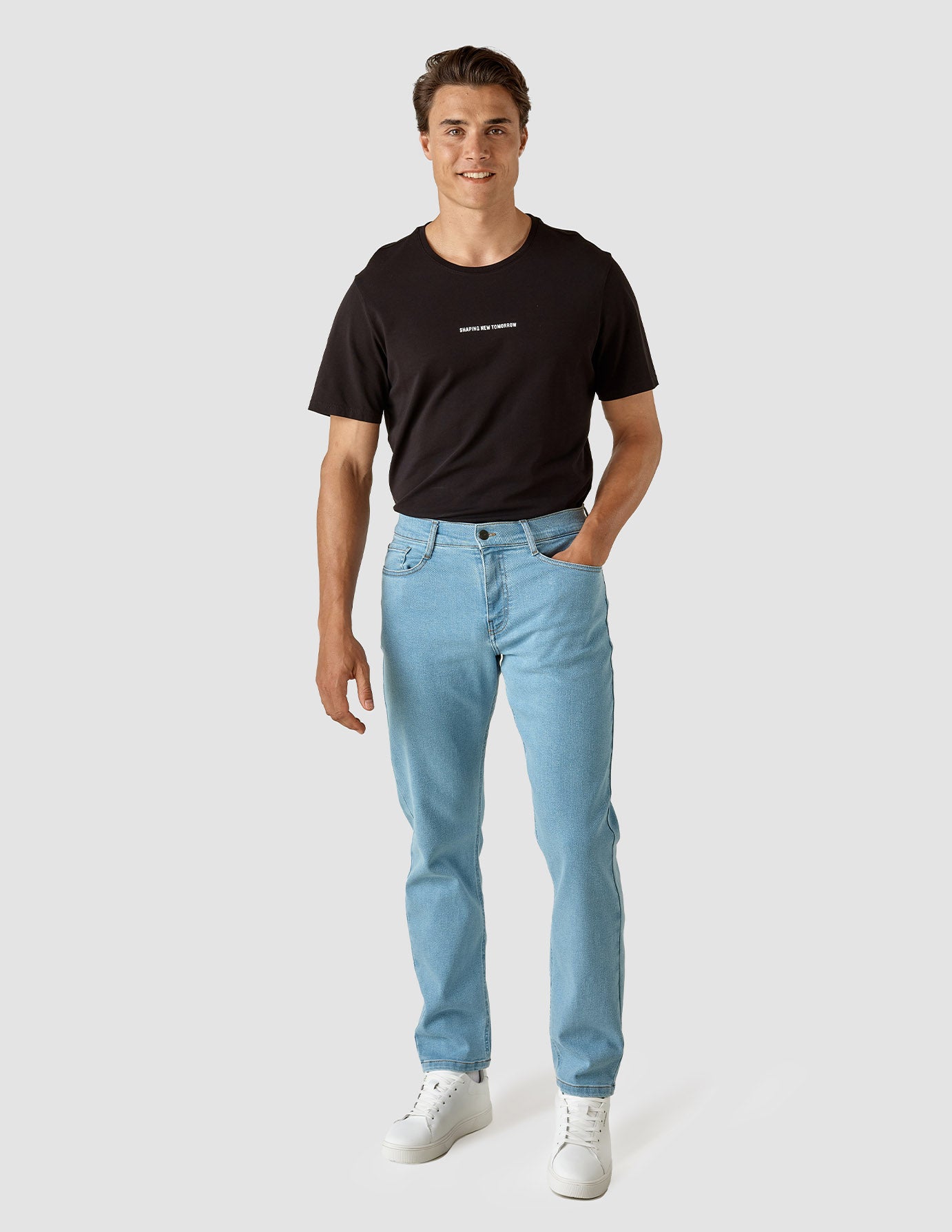 Classic Regular Fit Bright Blue Jeans for Men & Women - Perfect for Casual Wear, Everyday Outfits & Denim Lovers