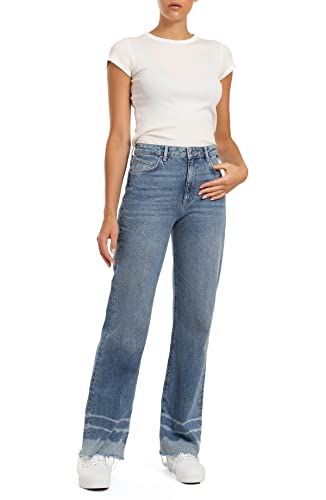 Mavi Women's Aria High Rise Wide Leg Jeans - Comfortable Stretch Denim Pants for Casual & Office Wear | Trendy Plus Size Fashion for Everyday Outfits & Date Nights