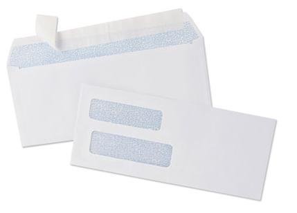 #8 Double Window Peel & Seal Security Business Envelopes - Tamper Evident, Security Tint - 2500 Count - Fits QuickBooks Checks Perfectly - Ideal for Mailing Checks, Invoices & Confidential Documents