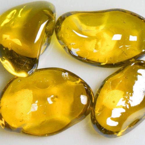 Premium Iridescent Pineapple-Sized Jelly Bean Glass Beads - 10 lbs Bulk for DIY Crafts, Jewelry Making, and Home Decor