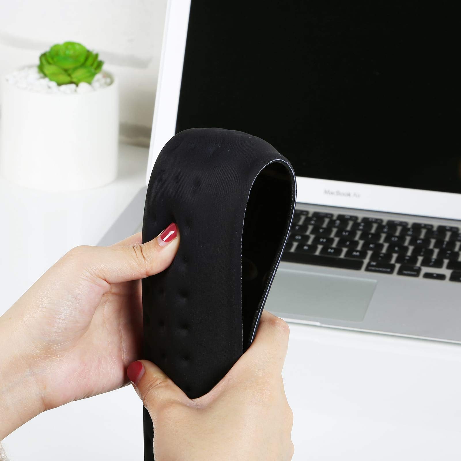 Aelfox Ergonomic Keyboard Wrist Rest & Gaming Mouse Pad Set - Memory Foam Support for Office, Home, PC, Laptop - Reduce Wrist Pain & Improve Comfort for Typing, Gaming, and Long Work Sessions