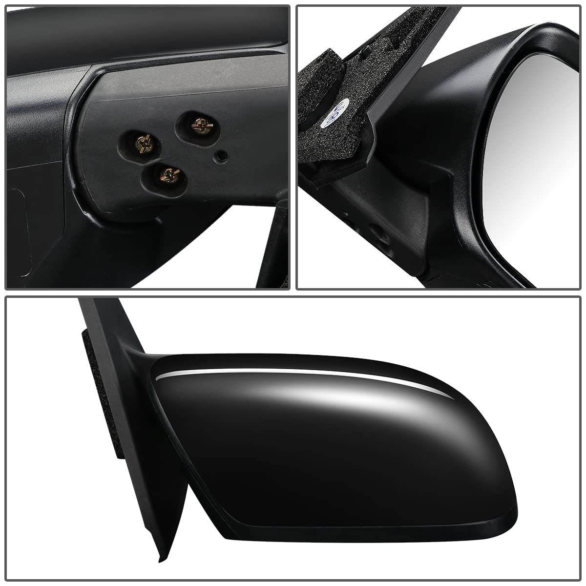 DNA Motoring OEM-MR-MA1321212 Right Passenger Side Power Adjustable Foldable Heated Rear View Mirror Compatible with 2012-2017 Mazda 5 | Perfect for Winter Driving & Enhanced Safety