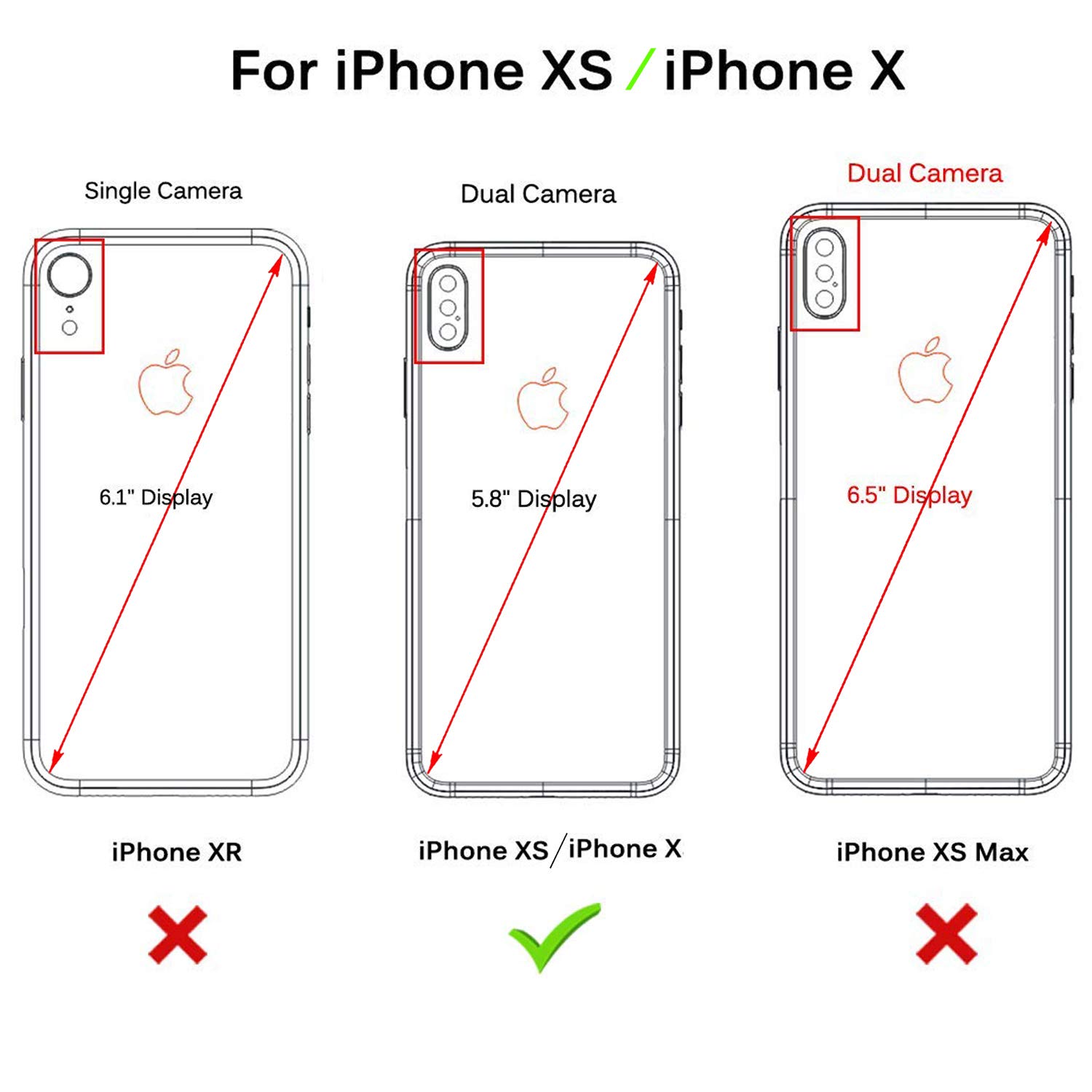 BAISRKE Geometric Marble iPhone X/XS Case - Slim Soft TPU Rubber Bumper & Silicone Protective Cover for iPhone X & XS (5.8 Inch) - Navy Blue | Stylish Protection for Everyday Use & Travel