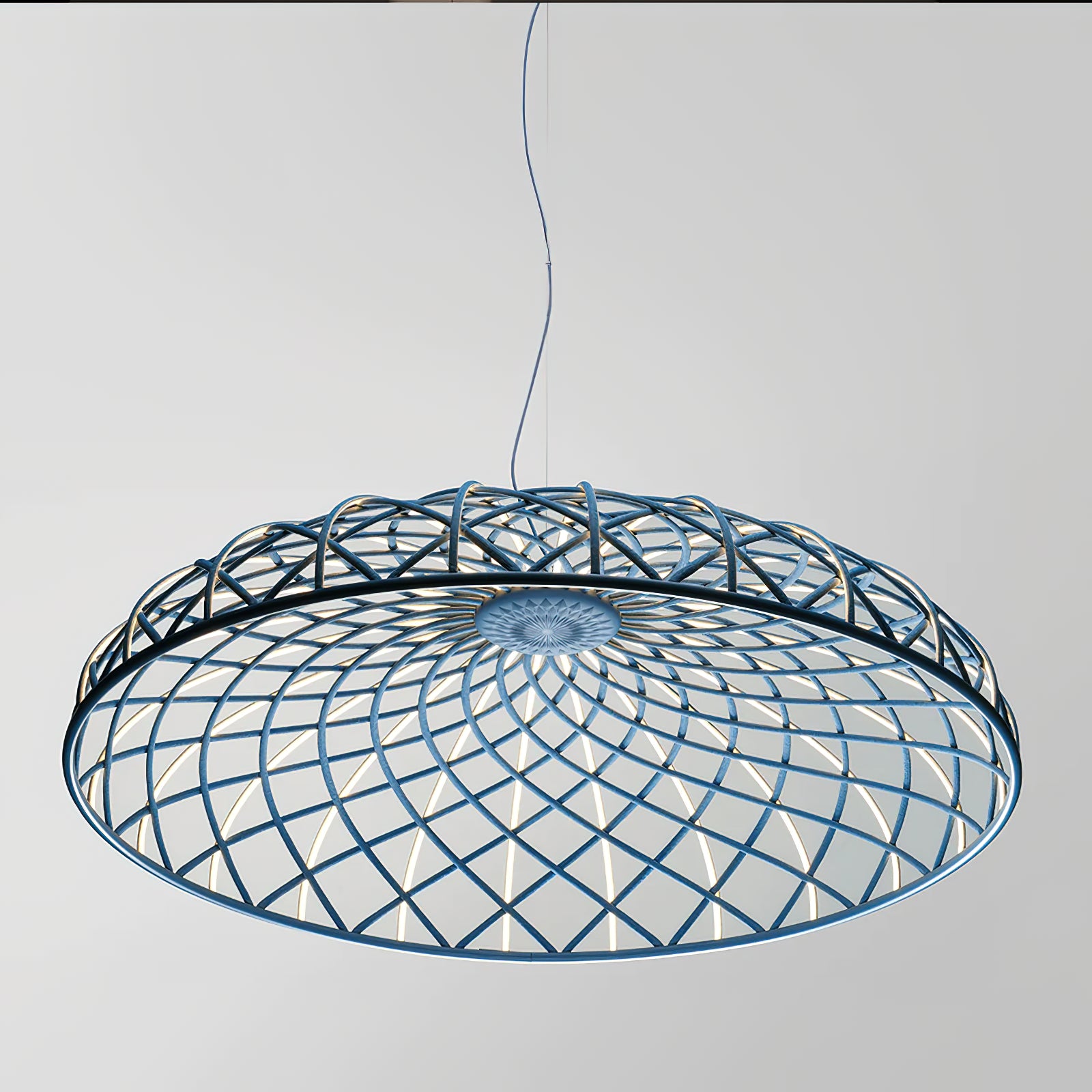 Braided Rope Round Pendant Light - Modern Farmhouse Ceiling Fixture for Kitchen, Dining Room & Bedroom Lighting