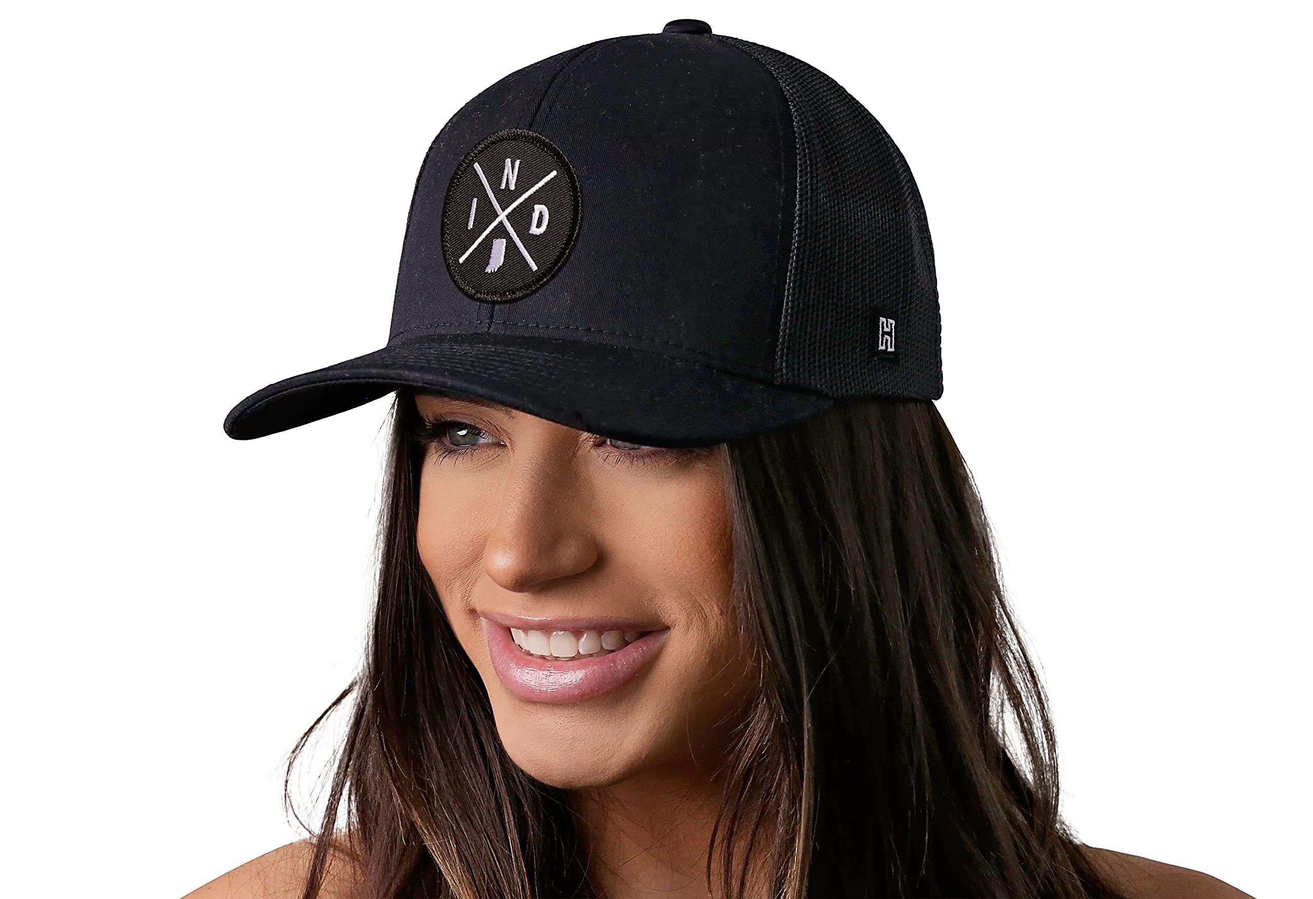 HAKA State City Trucker Hat for Men & Women - Adjustable Mesh Snapback Baseball Cap - Durable Outdoor Black Golf Hat for Driving, Hiking & Casual Wear