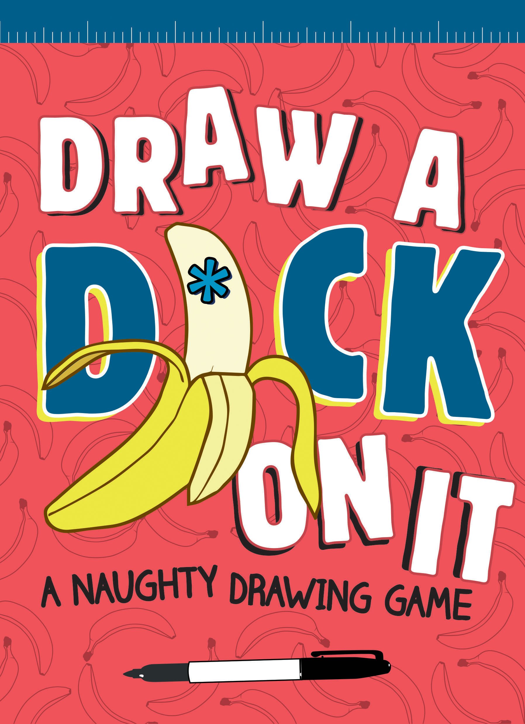 Draw a D*ck on It: A Naughty Adult Drawing Game by Chronicle Books - Fun Party Game for Adults, Bachelorette Parties & Icebreaker Activities