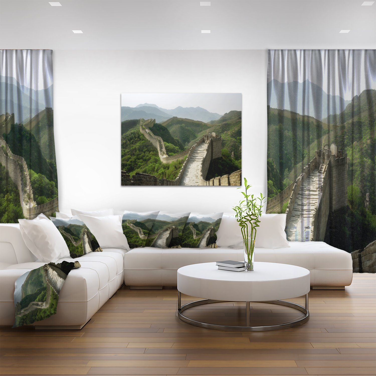 Great Wall of China Wall Art - Premium Canvas Print for Home & Office Decor | Landscape Photography, Living Room Wall Decor, Gift for Travel Lovers