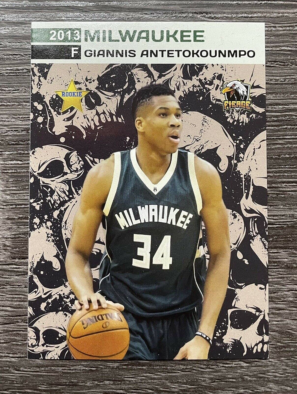 2013 Giannis Antetokounmpo Rookie Card Fierce Skull - Milwaukee Bucks NBA Basketball Trading Card - Perfect for Collectors, Investors & Sports Memorabilia Fans