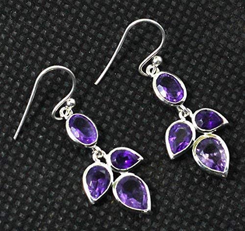 925 Sterling Silver Amethyst Jewelry Set for Women - Elegant Necklace & Earrings Wedding Set | Perfect for Bridal, Anniversary, and Special Occasion Gifts