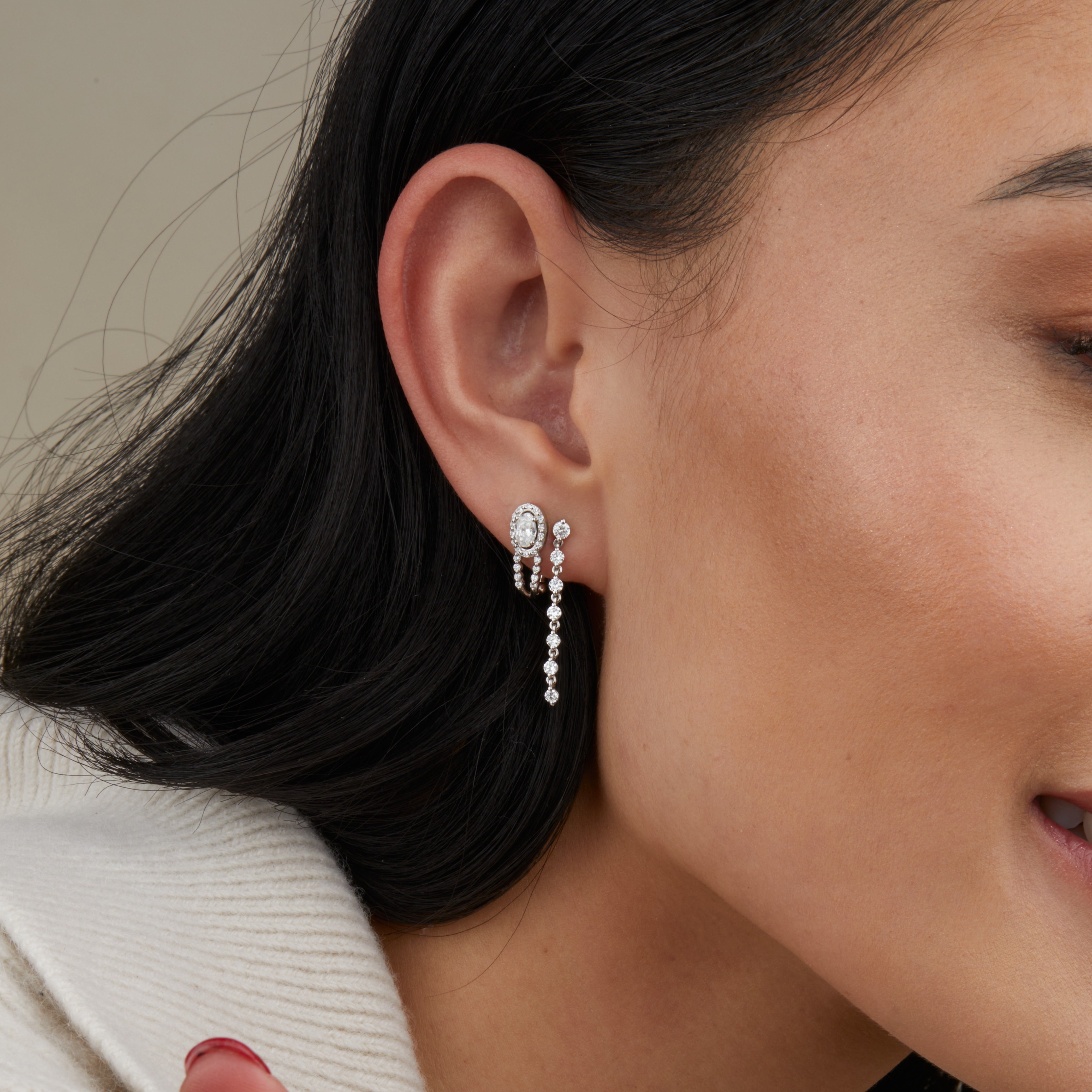 Diamond Stud Earrings for Women - Elegant & Sparkling Jewelry for Parties, Weddings & Everyday Wear
