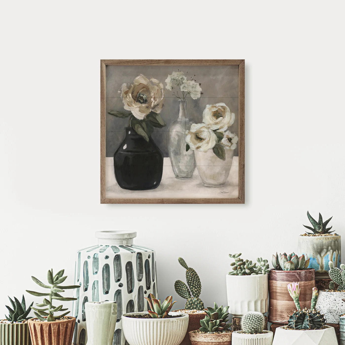 Contrasting Focus I By Carol Robinson - Premium Wood Framed Wall Art Print - Perfect for Living Room, Bedroom & Office Decor