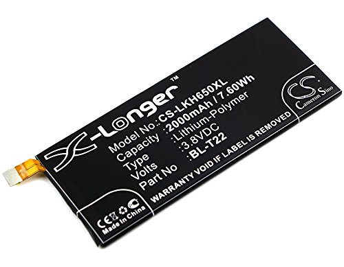 Original Battery Replacement for H650E Zero 4G LTE H650 Zero 4G Class H650AR Class 4G F620S H650K Zero BL-T22 EAC63158201 - Compatible with Various Smartphones & Tablets for Home, Office, and Travel Use