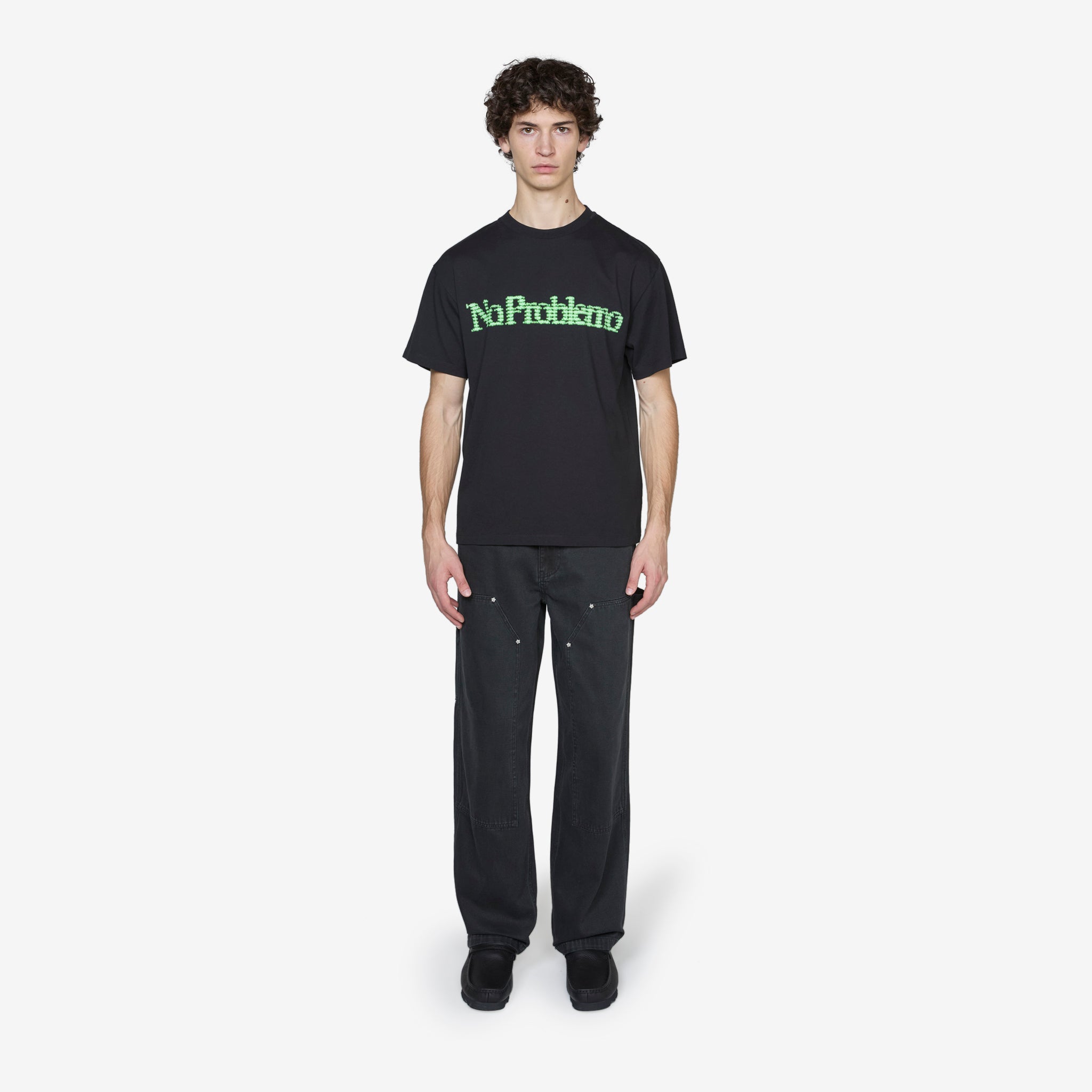 Digi Problemo Graphic T-Shirt for Men - Black Cotton Tee for Casual Wear, Tech Enthusiasts & Gamer Outfits