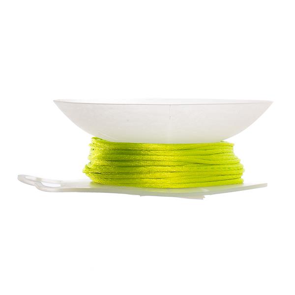1.5mm Grass Green Rattail Cord - 20 Yards for Jewelry Making, Crafting, and DIY Projects | Perfect for Macrame, Beading, and Home Decor