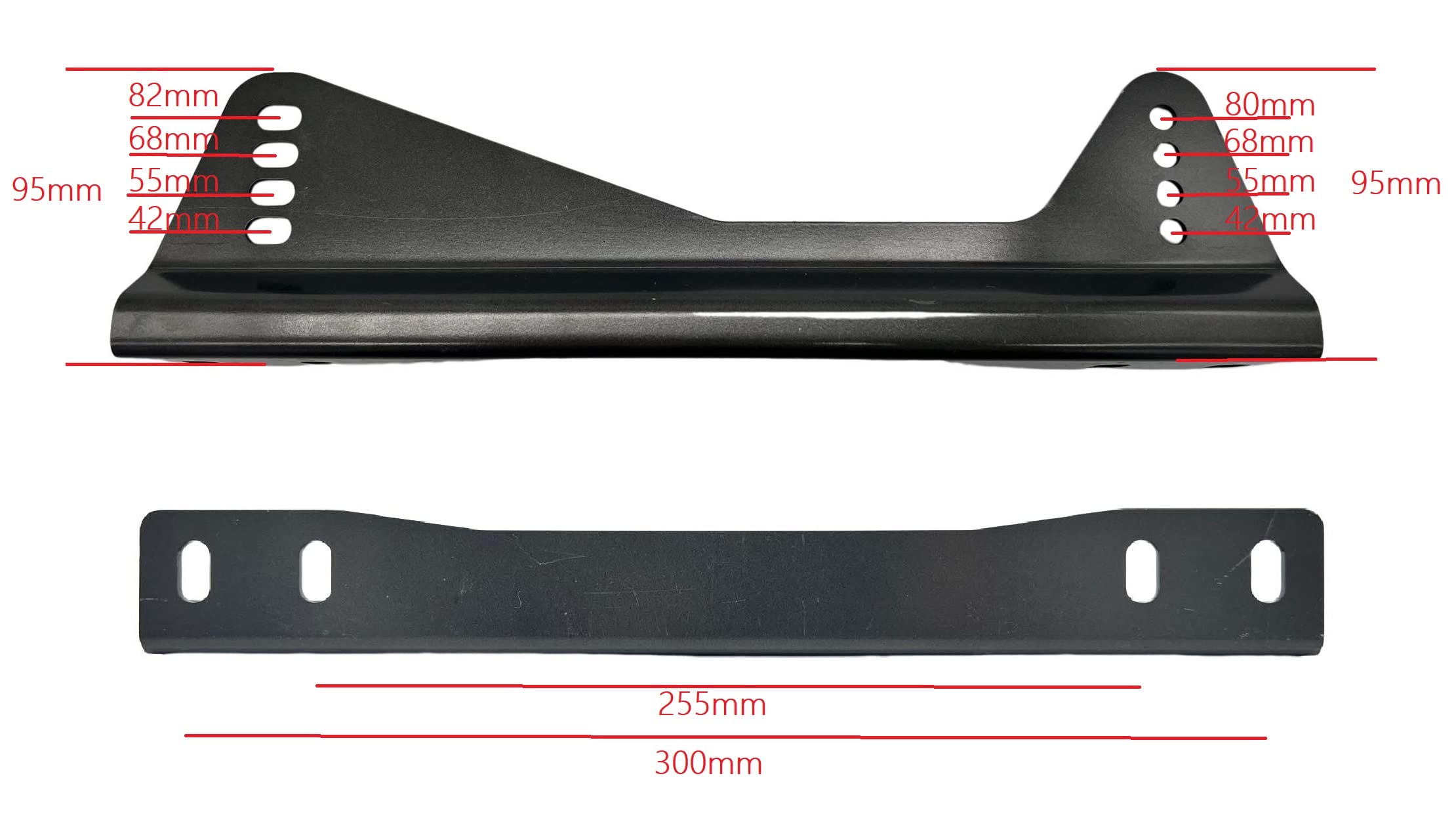 Ballade Sports Side Mount Brackets for Bucket Race Seats - Heavy Duty Black Aluminum Bracket (1-Pack) - Perfect for Racing, Drifting & Track Day Car Modifications
